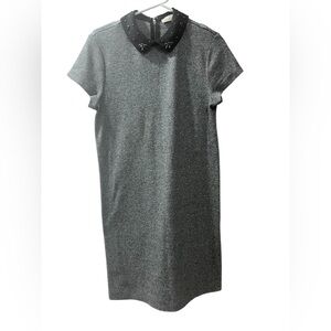 NWT LOFT shift dress with embellished collar